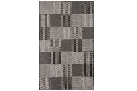 ARVEN 01 SİYAH GRİ SİSAL MODERN HALI, 80X150