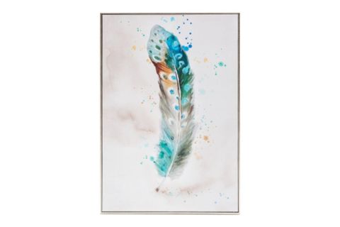 BOHO TÜY MOTİFLİ KANVAS TABLO, DESEN 1