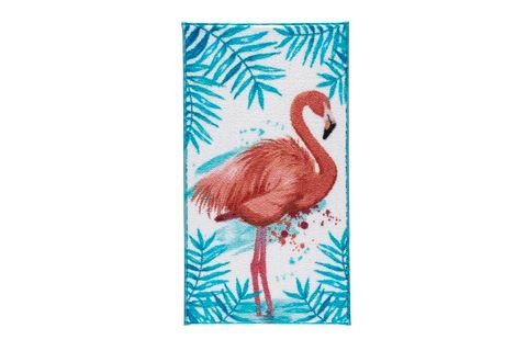 CONFETTİ FLAMINGO TURKUAZ BANYO HALISI 57X100