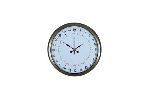 ESKİTME METAL 24 SAAT GÖSTERGELİ ÖZEL TASARIM DUVAR SAATİ 40 CM