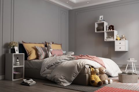 KİTAPLIKLI ÇEKMECELİ DUVAR RAFI, BEYAZ, 100 CM, DVR-1018-Ç