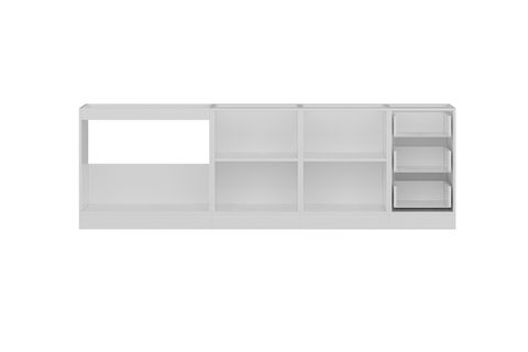 MİNAR 255 CM MUTFAK DOLABI BEYAZ 255-B1-ALT MODÜL