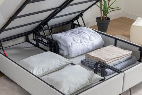 LUNA ARCHE BAZA VE BAŞLIK SETİ, AÇIK GRİ, 160X200