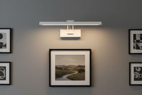 ALBASTRA ŞARJLI KUMANDALI LED DUVAR APLİĞİ, BEYAZ