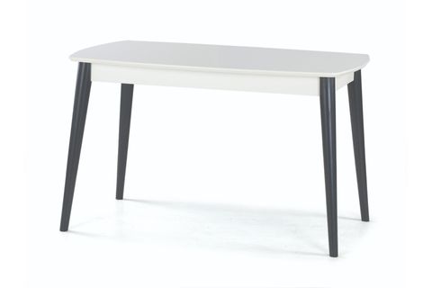 RETRO MASA VE ÇARPI ÇITALI TONET SANDALYE TAKIMI, BEYAZ ANTRASİT, 125X80