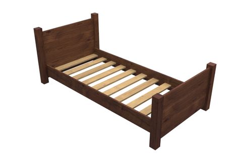 AHŞAP TEK KİŞİLİK KARYOLA 90X190 CM