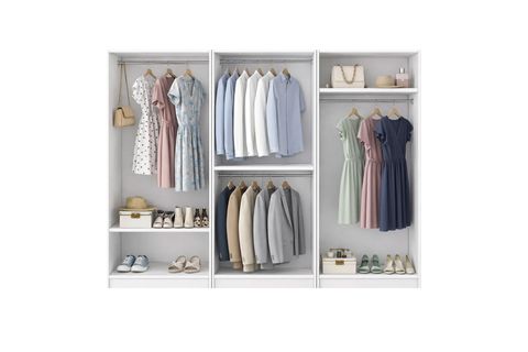 DEKOREX GARDIROP, BEYAZ, 6 KAPAKLI, MNT611