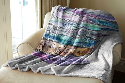 ETNİK TÜY  BASKILI WELSOFT TV BATTANİYESİ, 130X170