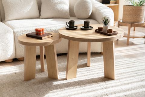 GİRONA İKİLİ OVAL ORTA SEHPA TAKIMI, MEŞE