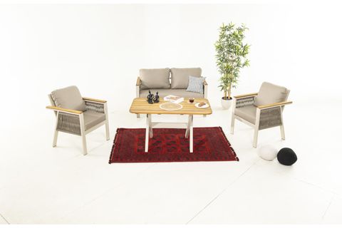 CAPELLA İKİLİ BAHÇE OTURMA GRUBU, KREM