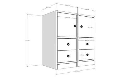 BK ÇOK AMAÇLI DOLAP, 2 KAPAKLI, ÇAD