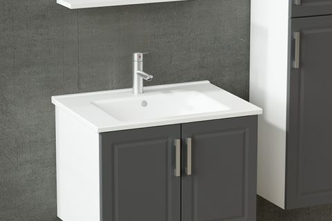 SANYA BANYO DOLABI 65CM AS2K+1YA1R+ETJ+BOY BEYAZ ANTRASİT