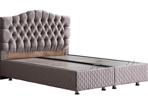 ZÜMRÜT NEW BAZA VE BAŞLIK SETİ, GRİ, 160X200