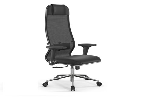 ERGOLIFE SIT DERİ VE FİLELİ YÖNETİCİ KOLTUĞU, SİYAH, 10 B1-115D