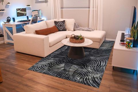 AİDA HOME BLACK SALON HALISI, 80X150