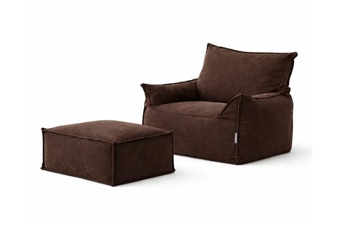 NOTRE SET KOLTUK PUF SET, KAHVERENGİ