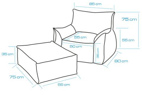 NOTRE SET KOLTUK PUF, KİREMİT