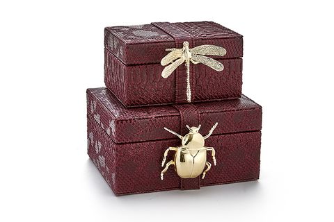 KOKOSH HOME ISABELLA KUTU, BURGUNDY