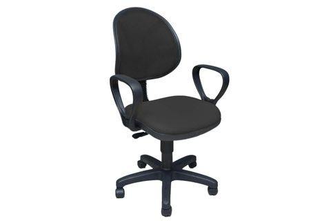 ALFA TEKERLEKLİ YÜKSEKLİK AYARLI OFİS SANDALYESİ KOLLU, SİYAH