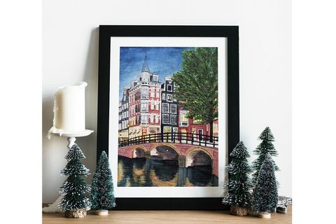 SULUBOYA AMSTERDAM POSTERİ ÇERÇEVESİZ
