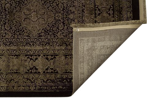 EKO HALI ANATOLİA ANT 02 ANTRASİT GREEN ANTRASİT YEŞİL GELENEKSEL DESENLİ SIK DOKUMA AKRİLİK VİSKON KLASİK SALON HALISI 75X150