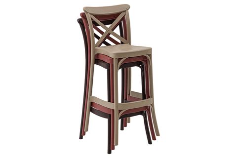 KOZZA HOME TORRES BAHÇE BAR SANDALYE, KUM BEJ, 75