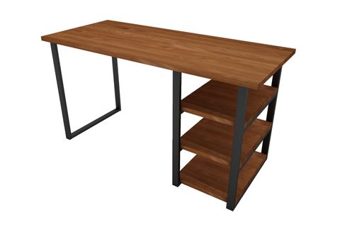 WOODESK ELEGANT MASİF AĞAÇ ÇALIŞMA MASASI, TİK RENK, CPT4611-140