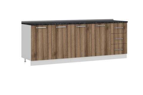 MİNAR 235 CM MUTFAK DOLABI BEYAZ DORE 235-D2-ALT MODÜL