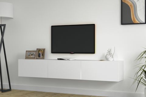 KOBER TV ÜNİTESİ, BEYAZ, 180 CM