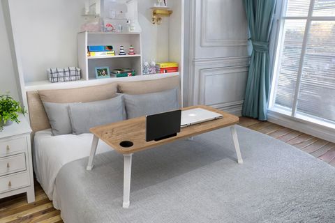 LANDO ÇOK AMAÇLI LAPTOP VE TABLET SEHPASI, ÇAM, 80X40X27