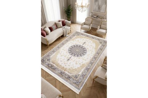 KOZA BUHARA BEJ GOLD SALON HALISI A5979B, 200X300