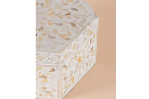 THE MİA SEDEF ALTIGEN KUTU 24X21X12 CM TLC0076