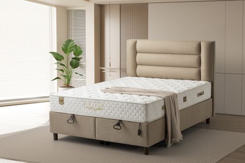 MATRİX BAZA BAŞLIK YATAK SETİ, 90X190
