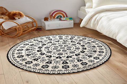 ROVİGO HOME DİJİTAL BASKI YIKANABİLİR KAYMAZ TABAN YUVARLAK HALI RVG7176 100X100