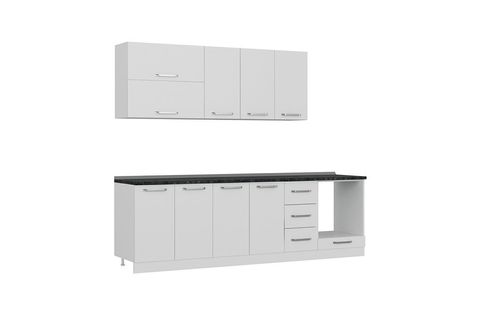 MİNAR MİREL 260 CM MUTFAK DOLABI BEYAZ 260-B3