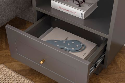 HENRY BİR ÇEKMECELİ KOMODİN, ANTRASİT