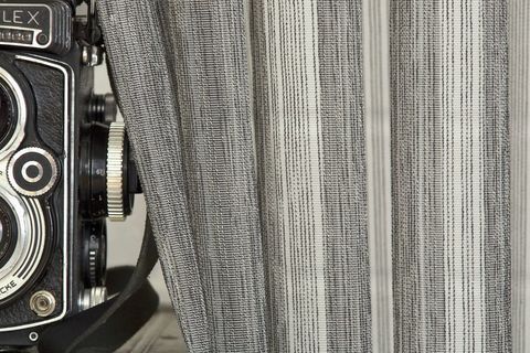 MASSARELLİ ÇİZGİLİ TÜL FÜME PİLESİZ 400X260