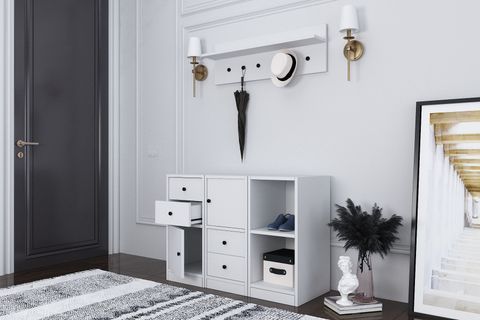 BERA PORTMANTO, 2 KAPAKLI 4 ÇEKMECELİ, PRT-1079-Ç