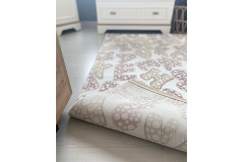 SARAY HALI NEW KIDS ÇOCUK ODASI HALISI, PEMBE ALFABE, 125X180