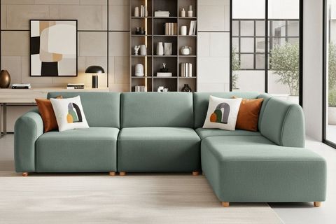 BRUSSELS SAĞ KÖŞE KOLTUK, SU YEŞİLİ