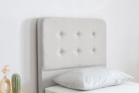 NOTTE BAZA VE BAŞLIK SETİ, AÇIK GRİ, 90X190