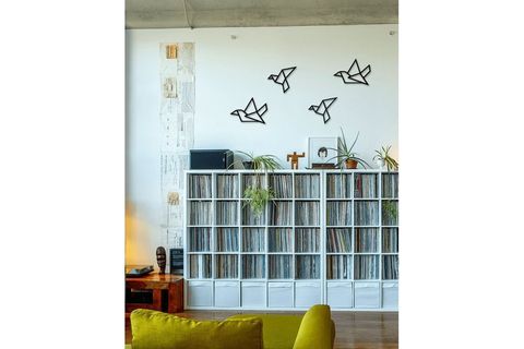FLYİNG BİRDS METAL SET DUVAR DEKORASYONU DÖRTLÜ SET