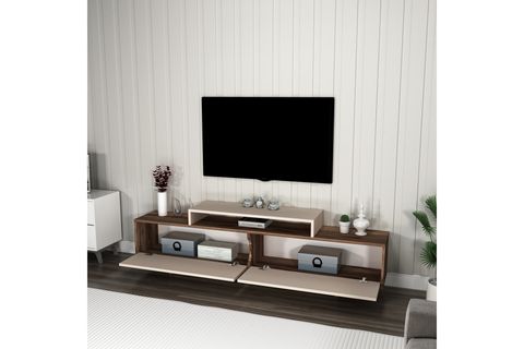 ARNETTİ GRASYAS DOLAPLI TV SEHPASI, LİDYA BEJ
