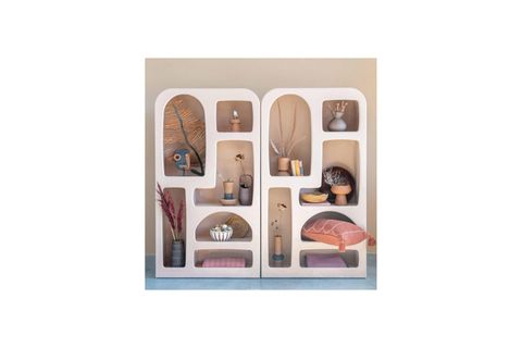 SİYAH EL YAPIMI TERRACOTTA VAZO KABARTMALI BOHO DEKOR