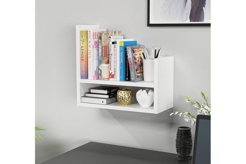 DEKOROSSO CROW MASAÜSTÜ ORGANİZER DUVAR RAFI MONTESSORİ RAF BEYAZ