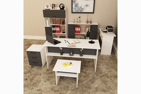 KALENDER DEKOR MERKÜR-1-2-3-4-5-6-MRK14 OFİS BÜRO SEKRETER MASASI TAKIMI