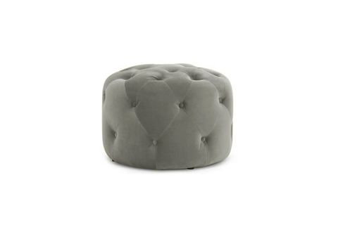 KONFORLU OVAL PUF, GRİ GRİ