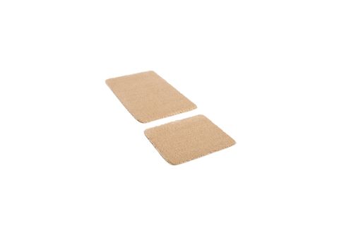 MİNO KAYDIRMAZ TABAN İKİLİ BANYO PASPASI, BEJ, 60X100-50X60