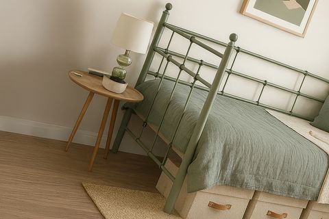 LALAS DAYBED TEK KİŞİLİK YEŞİL METAL KARYOLA, 90X200