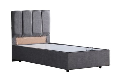 GABBA BAZA BAŞLIK VE PLUS YATAK SETİ, GRİ, 100X200